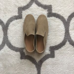 Tan Faux Suede Loafer